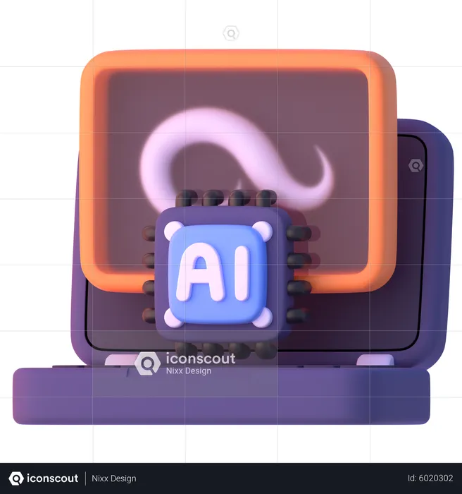 Ai pintura  3D Icon