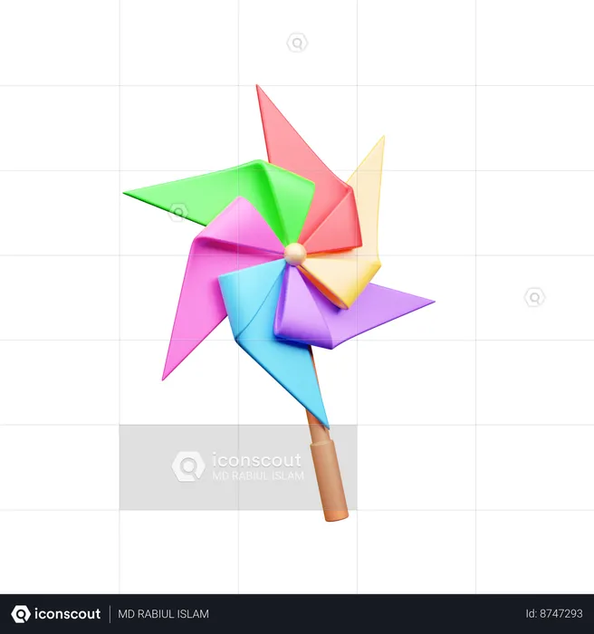 Pinwheel  3D Icon