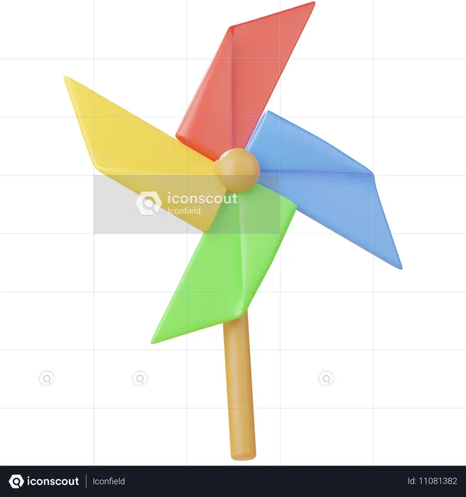 Pinwheel  3D Icon