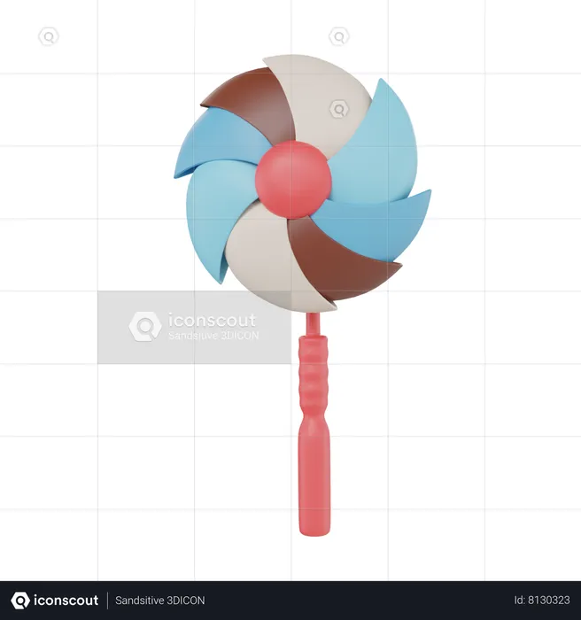 Pinwheel  3D Icon