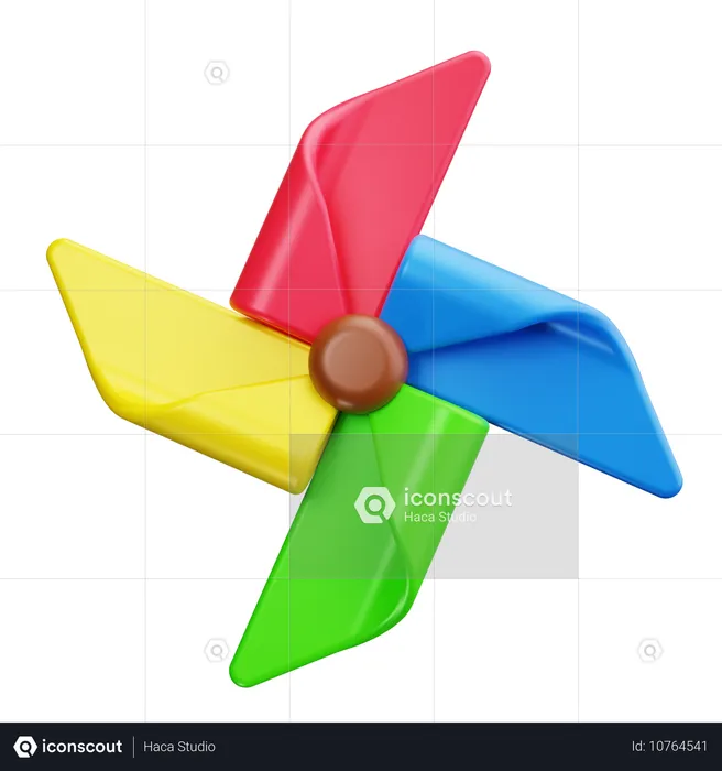 Pinwheel  3D Icon