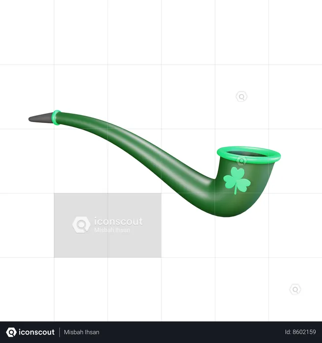 Pipa de humo  3D Icon