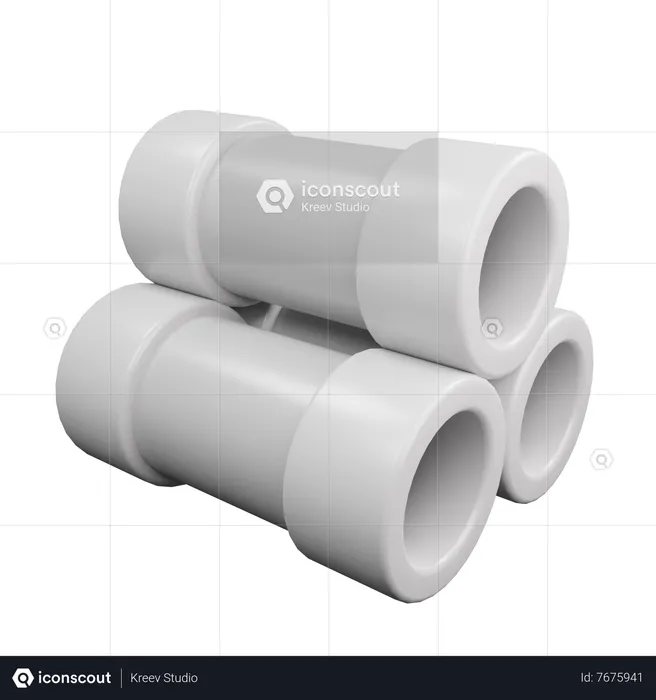 Pipe  3D Icon