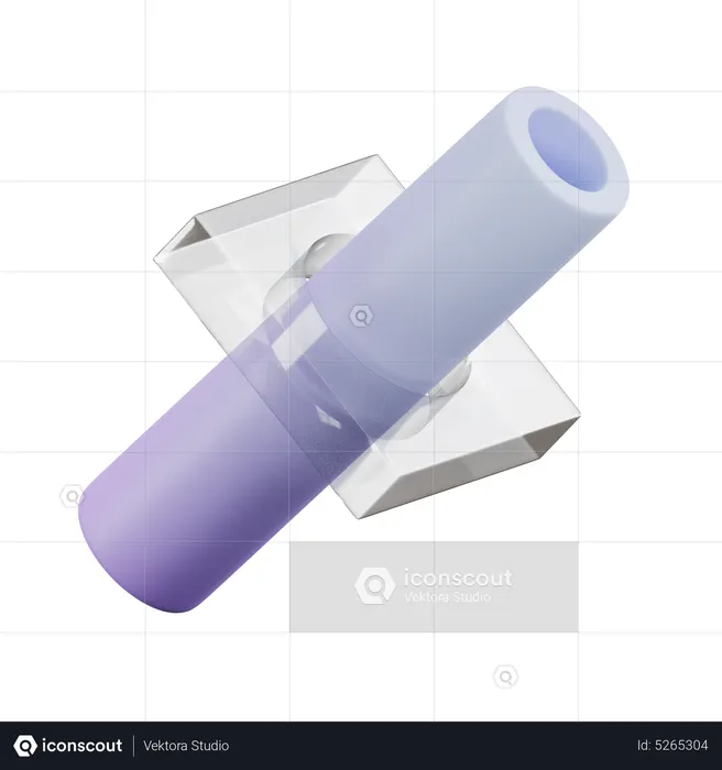 Pipe Shape  3D Icon