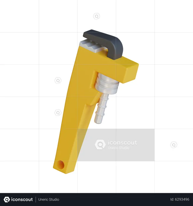 Pipe Wrench  3D Icon