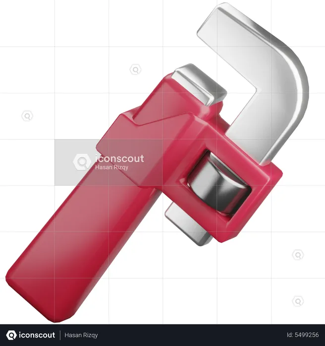 Pipe wrench  3D Icon