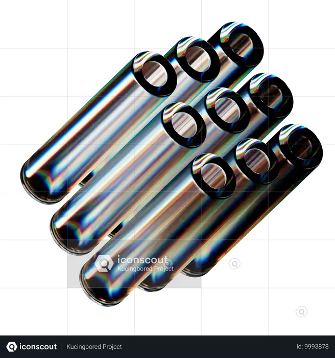 Pipes Abstract Shape  3D Icon