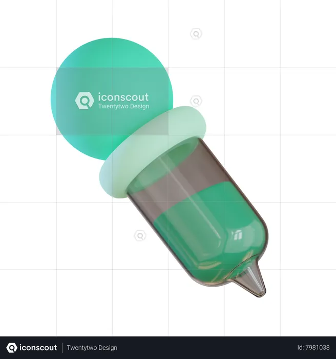 Pipette  3D Icon