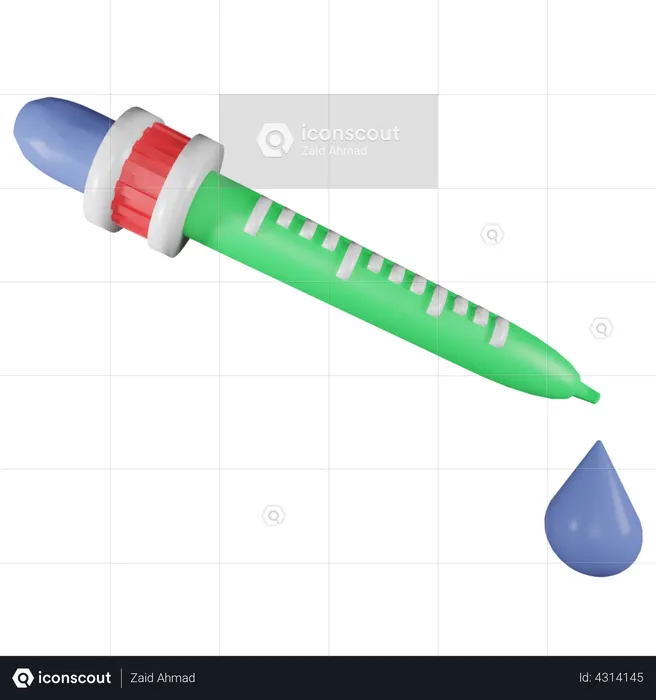 Pipette  3D Illustration