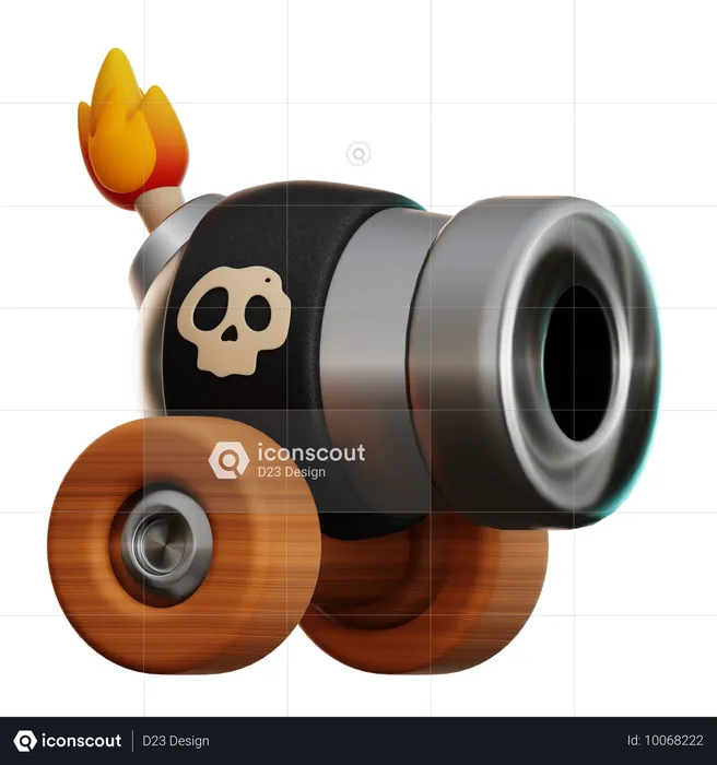 Cânone pirata  3D Icon