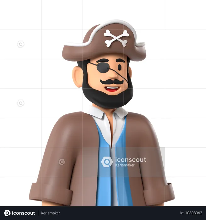 Pirate  3D Icon