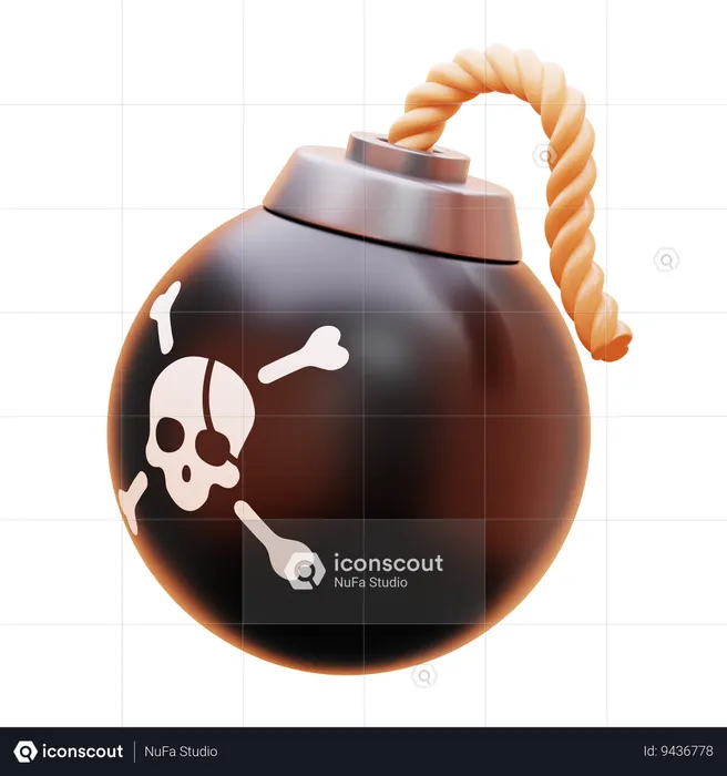PIRATE BOMB  3D Icon