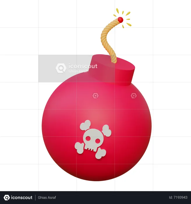 Pirate Bomb  3D Icon