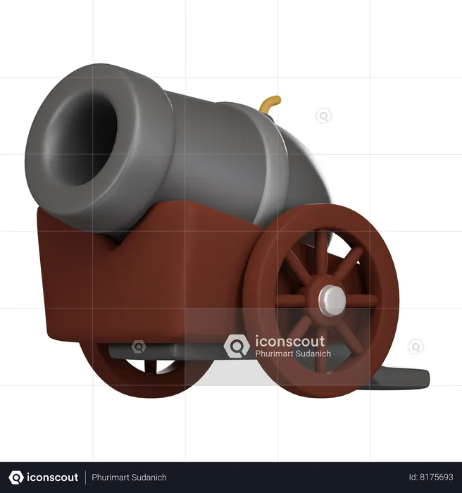 Pirate Cannon  3D Icon