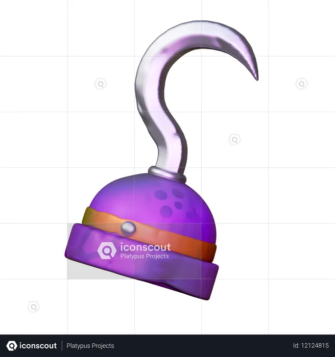 Pirate Hook  3D Icon
