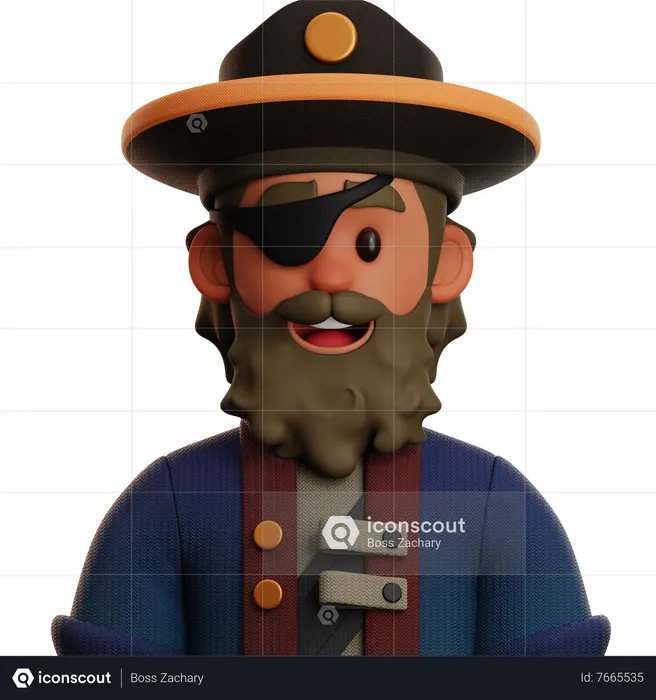 Pirate People  3D Icon