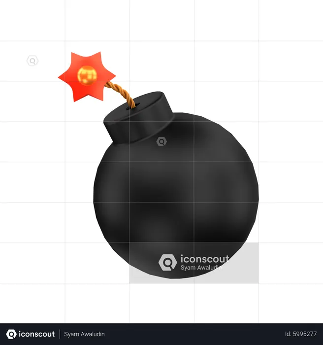 Piratenbombe  3D Icon