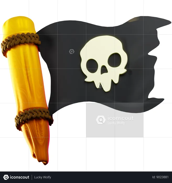 Pirates flag  3D Icon