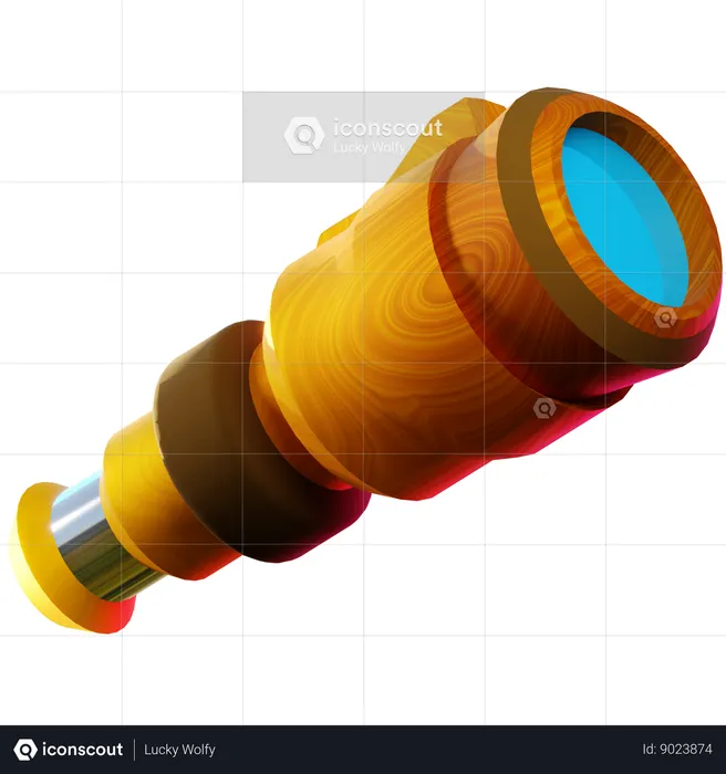 Pirates telescope  3D Icon