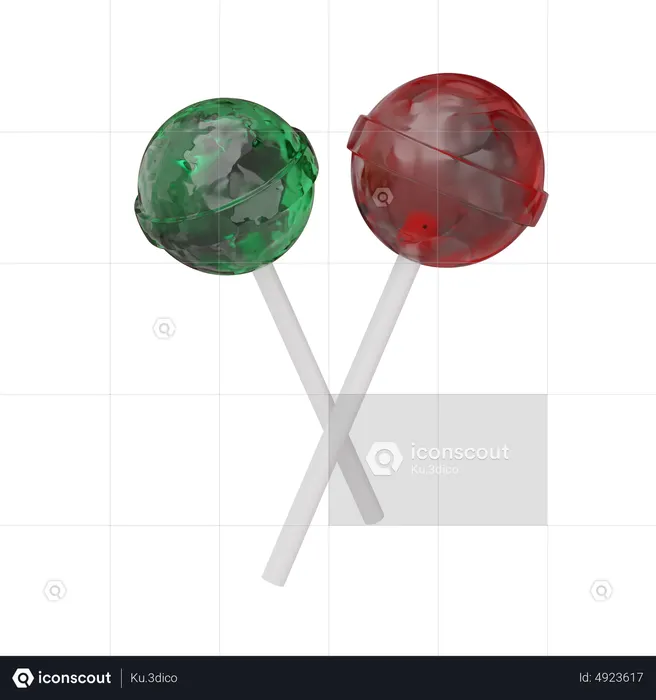 Pirulito  3D Icon