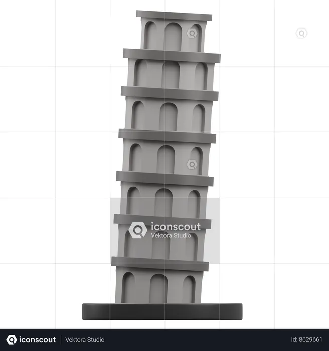 Pisa Tower  3D Icon
