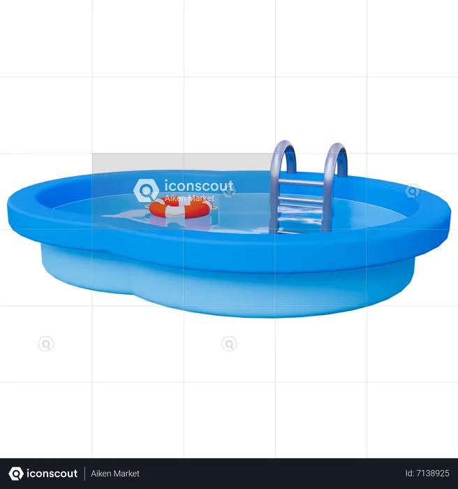 Piscina  3D Icon