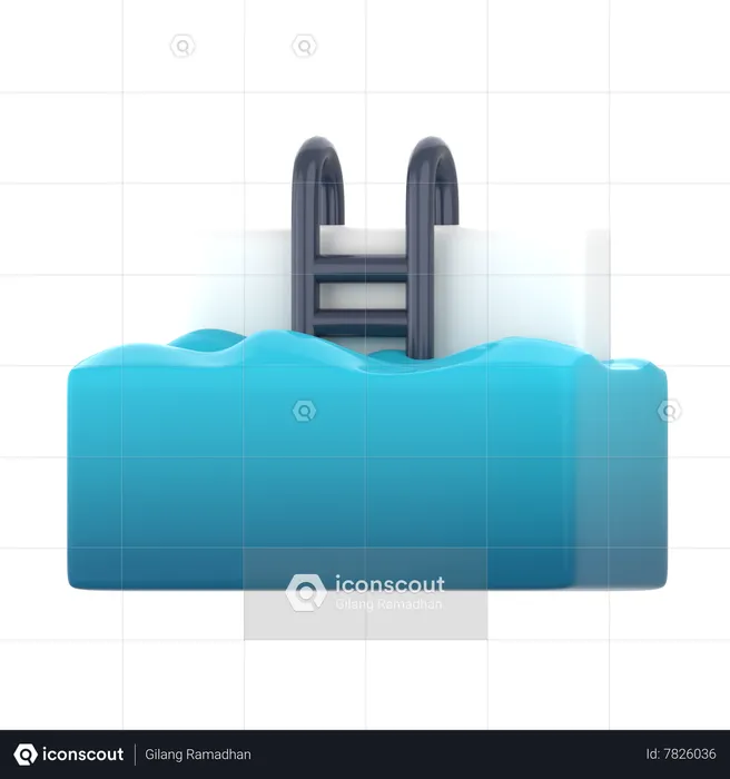 Piscina  3D Icon