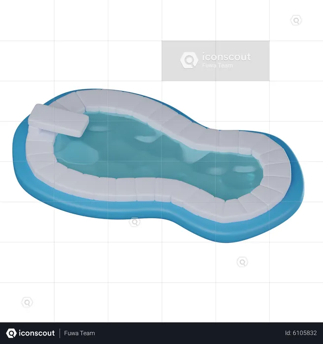 Piscine  3D Icon