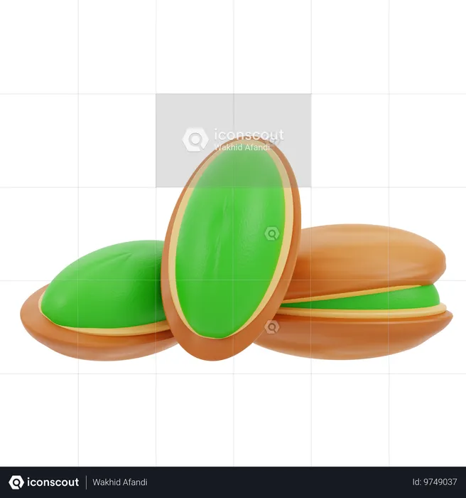 Pistachio  3D Icon