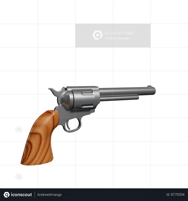 Pistol  3D Icon