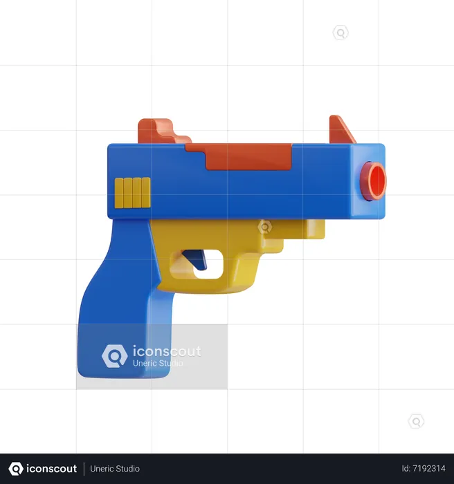 Pistola  3D Icon