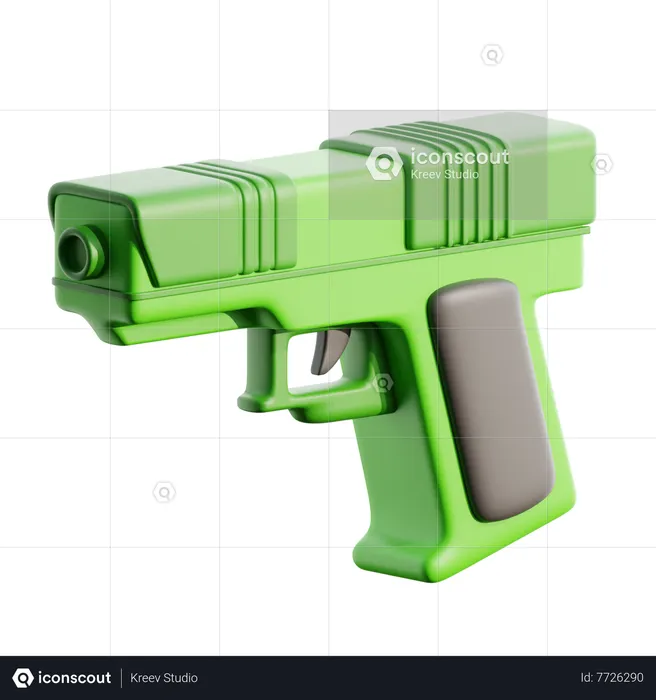 Pistola  3D Icon