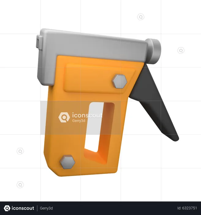 Pistola de grampo  3D Icon