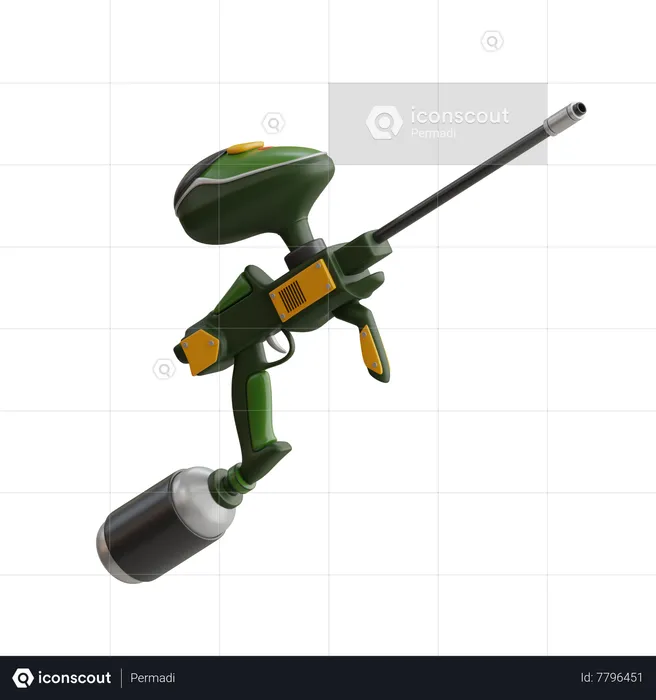 Pistola de paintball  3D Icon