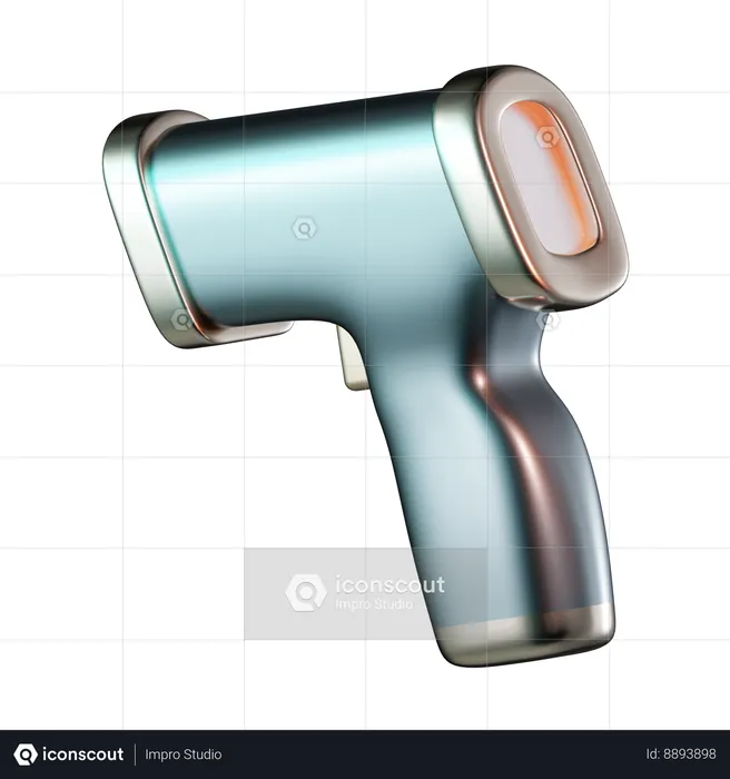 Pistola térmica  3D Icon