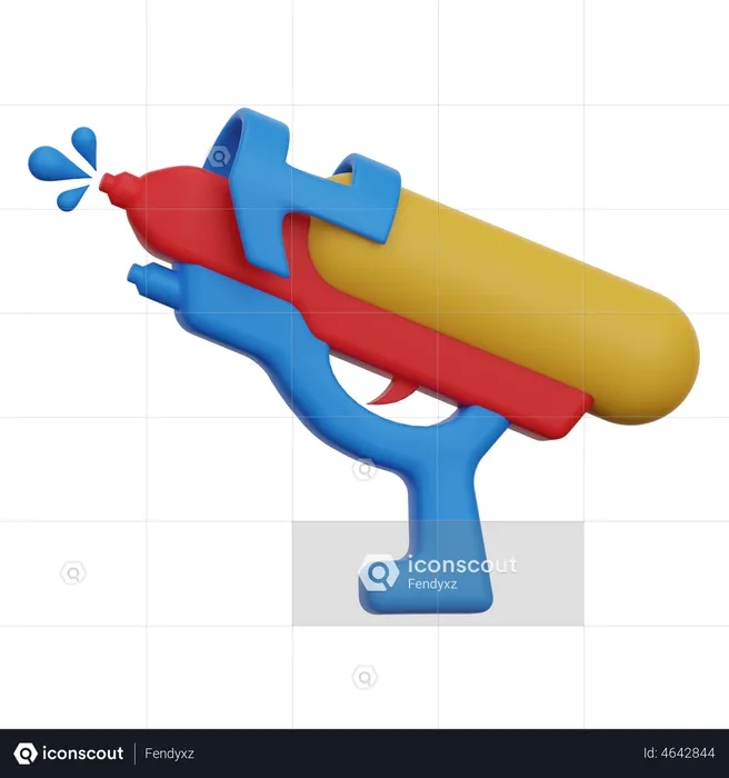 Pistolet à eau  3D Illustration