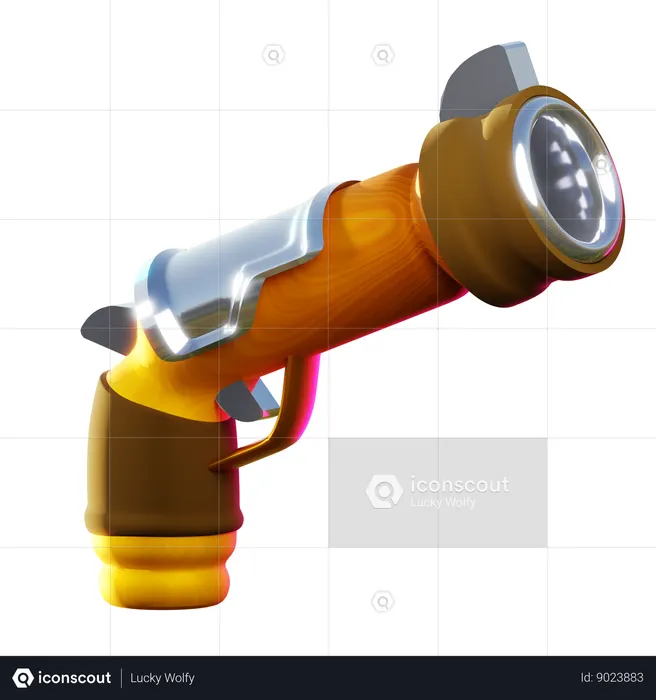 Pistolet de pirate  3D Icon