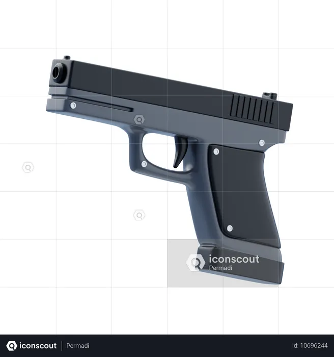 Pistolet  3D Icon