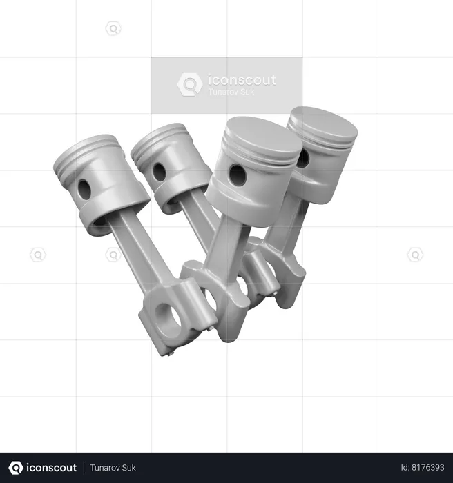 Piston Engine  3D Icon