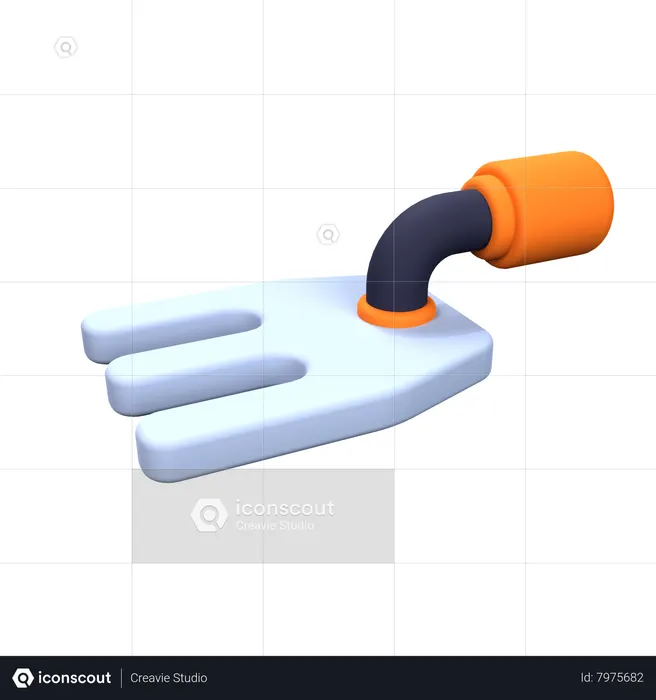 Pitchfork  3D Icon