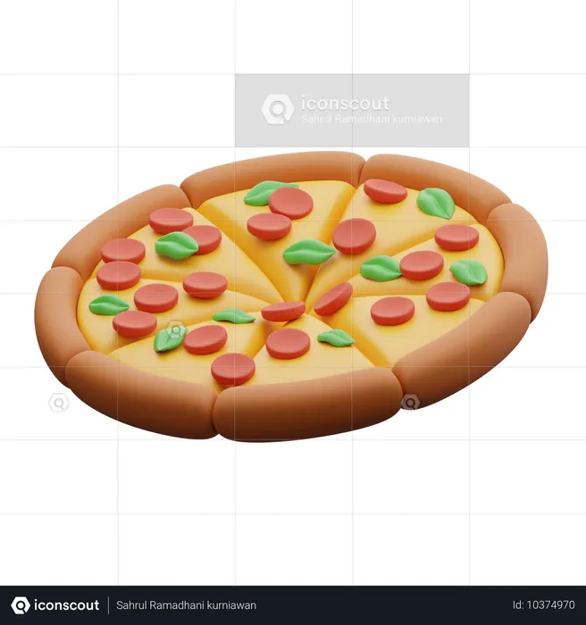 Pizza  3D Icon