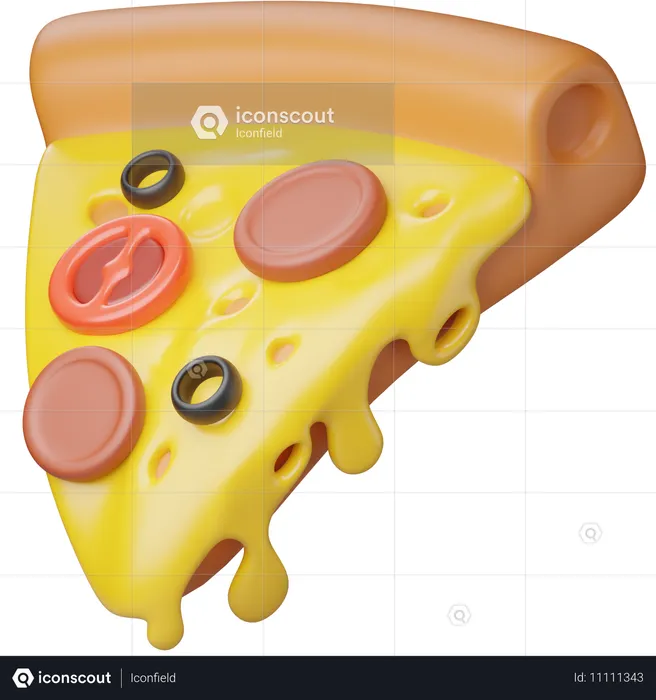 Pizza  3D Icon