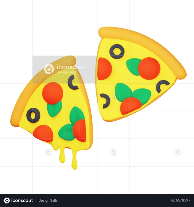 Pizza  3D Icon