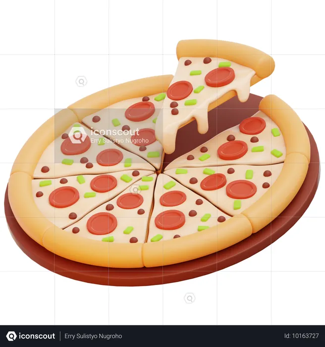 Pizza  3D Icon