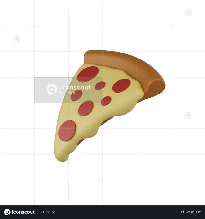 Pizza  3D Illustration