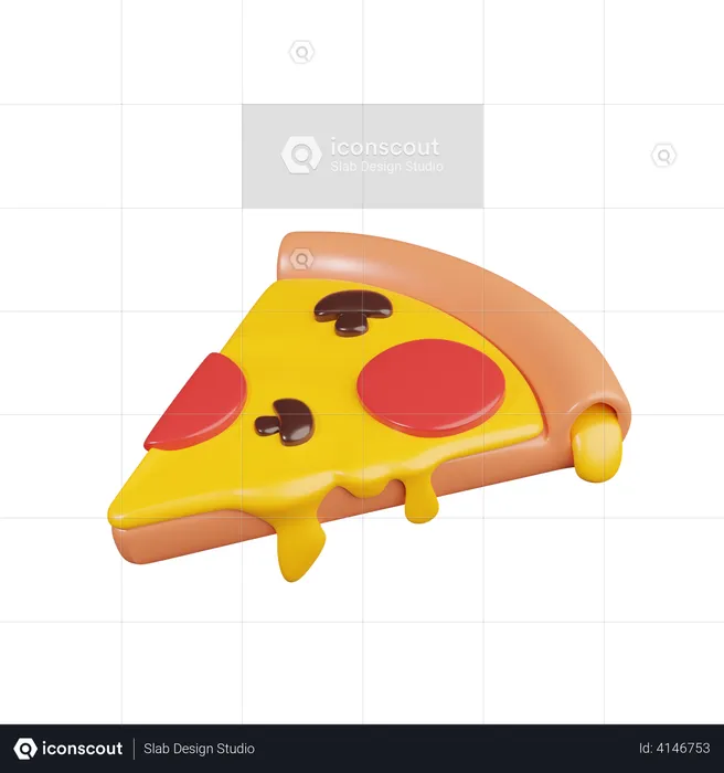 Pizza  3D Illustration