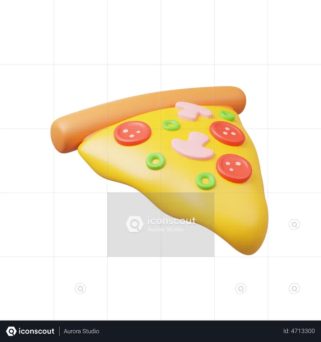 Pizza  3D Illustration