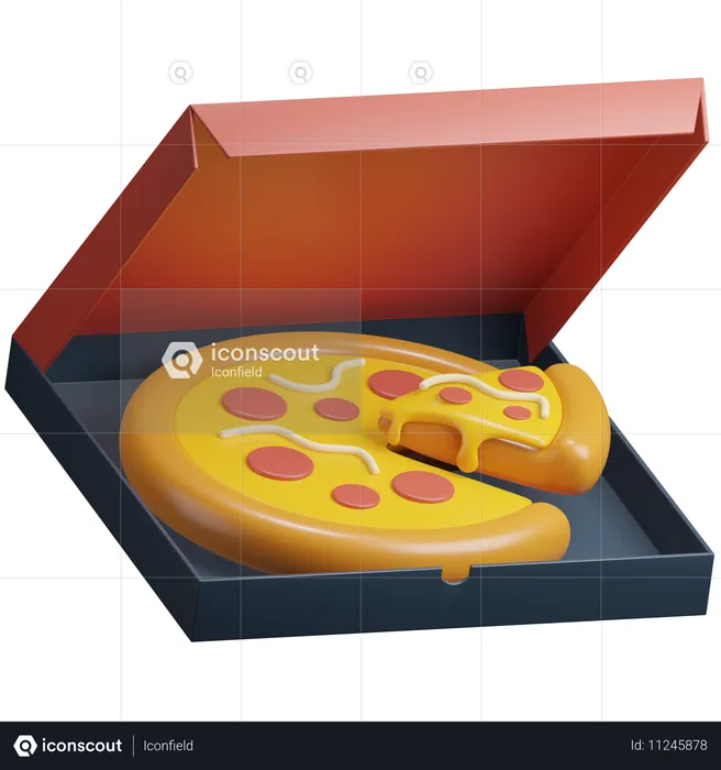 Pizza Box  3D Icon