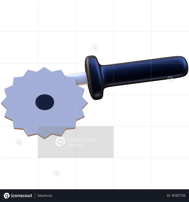 Pizza Cutter  3D Icon