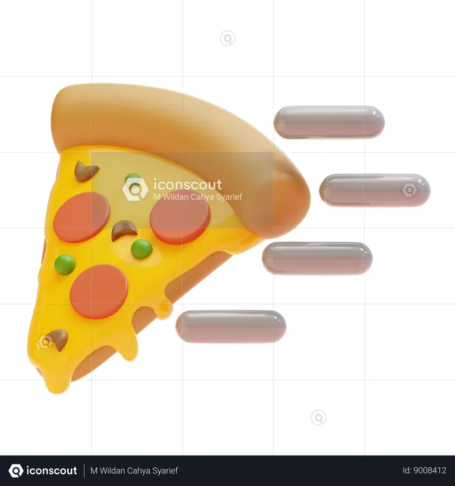 PIZZA DELIVERY  3D Icon